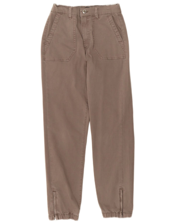 Jeans affusolati da donna Marks & Spencer UK 8 piccoli W24 L25 cotone marrone