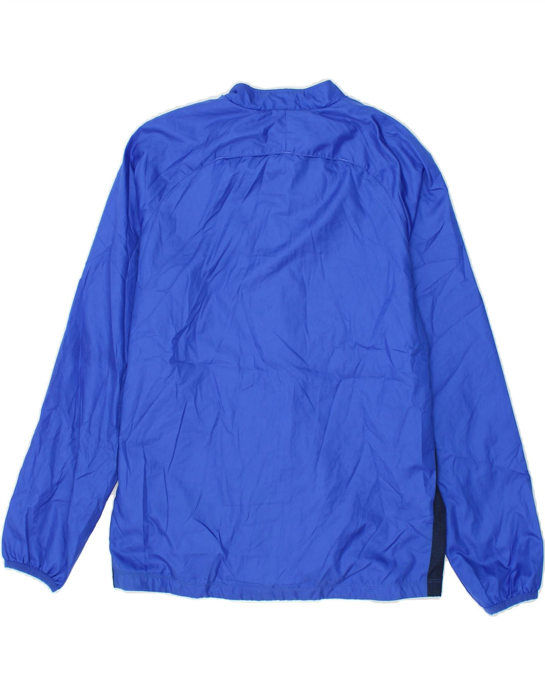 NIKE Girls Graphic Rain Jacket 12-13 Years Large Blue Colourblock Vintage Nike and Second-Hand Nike from Messina Hembry 