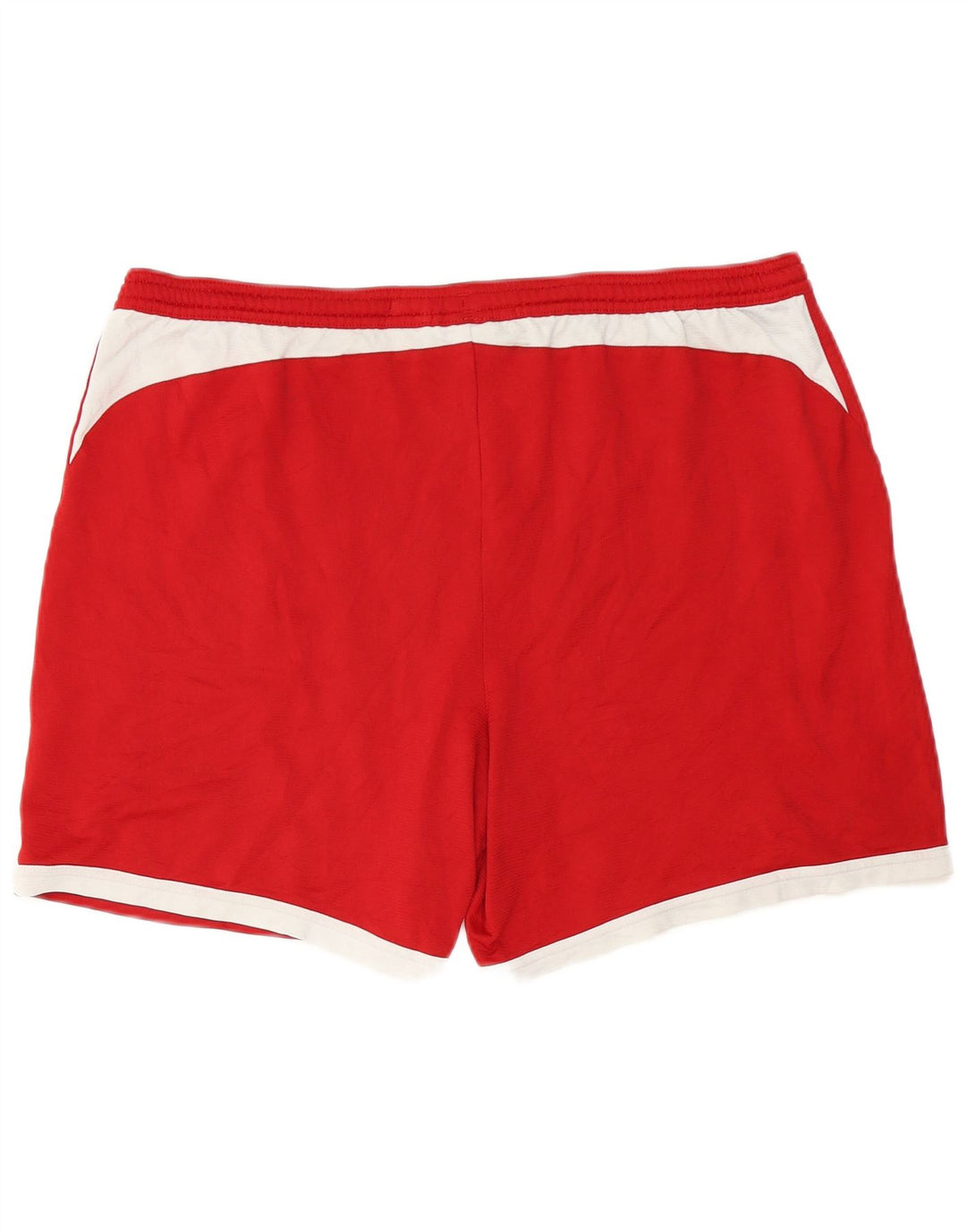 Pantaloncini sportivi Adidas Climalite da uomo XL Rosso Colourblock in poliestere