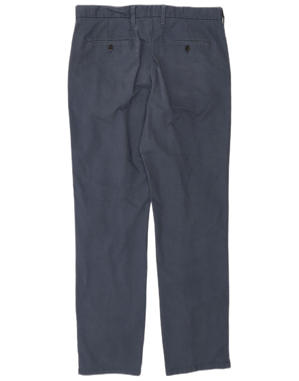 Pantaloni chino vestibilità regolare da uomo Marks & Spencer W34 L32 cotone blu