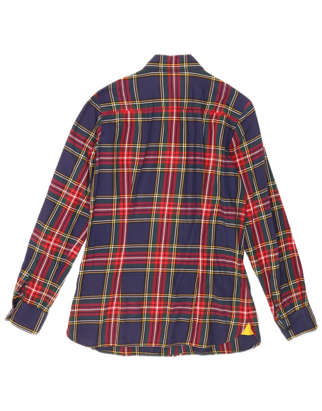 Camicia in flanella da donna Tommy Hilfiger US 8 cotone medio a quadri blu navy