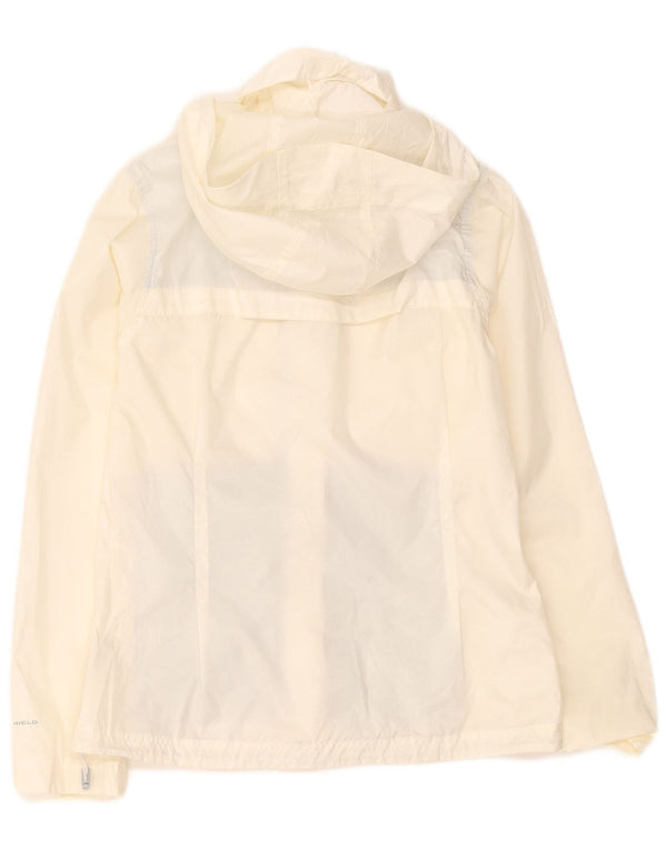 Giacca antipioggia oversize con cappuccio da donna Columbia UK 10 piccola bianca