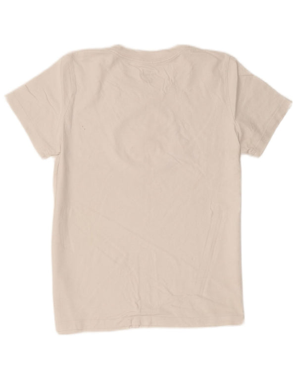 Nike Womens Graphic T-Shirt Top UK 10 Small White Cotton