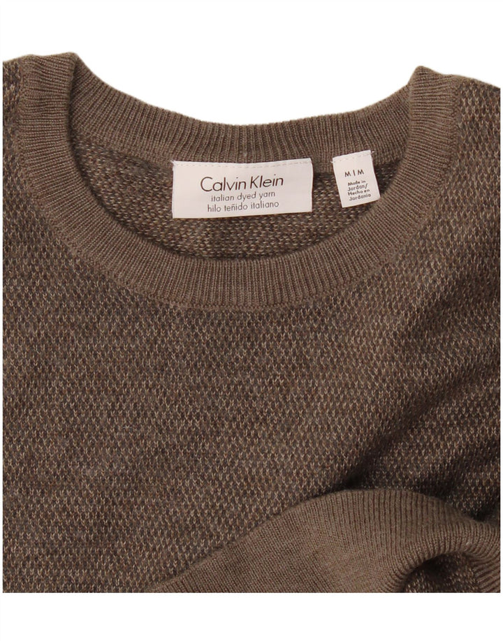 Maglione maglione girocollo da uomo Calvin Klein grigio medio
