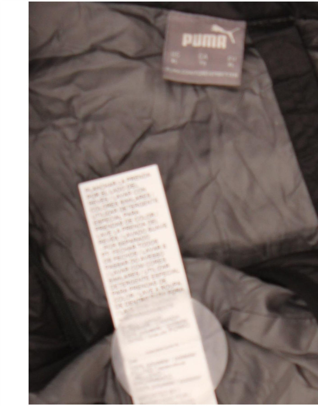 Gilet imbottito con grafica Puma da uomo UK 42 XL poliestere nero