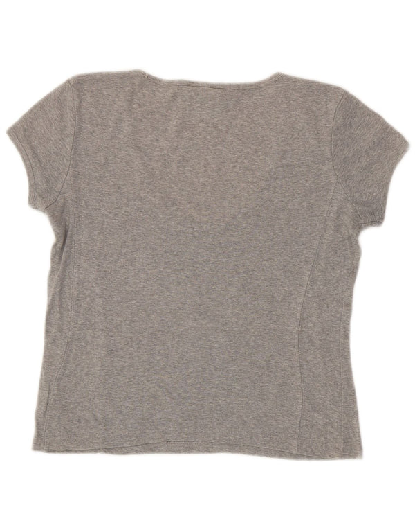 T-shirt corta Champion da donna Heritage Fit UK 12 Grigio medio chiazzato