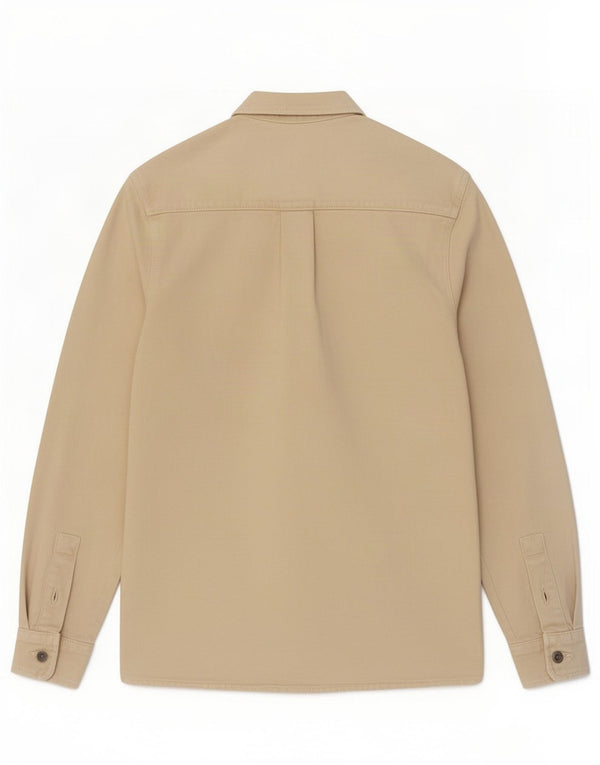 Camicia in denim da uomo Zara dalla vestibilità comoda, colore bianco sporco medio