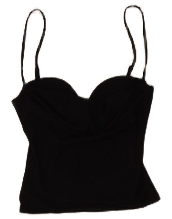 Canottiera corta corta da donna Zara UK 6 XS nera