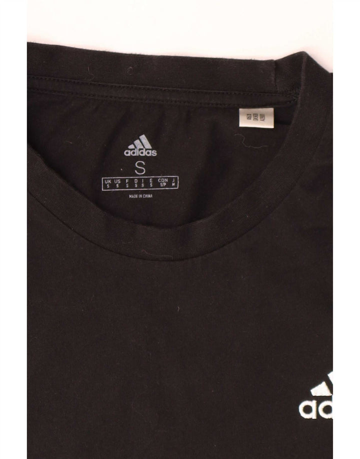 T-shirt Adidas da uomo Top Small in cotone nero