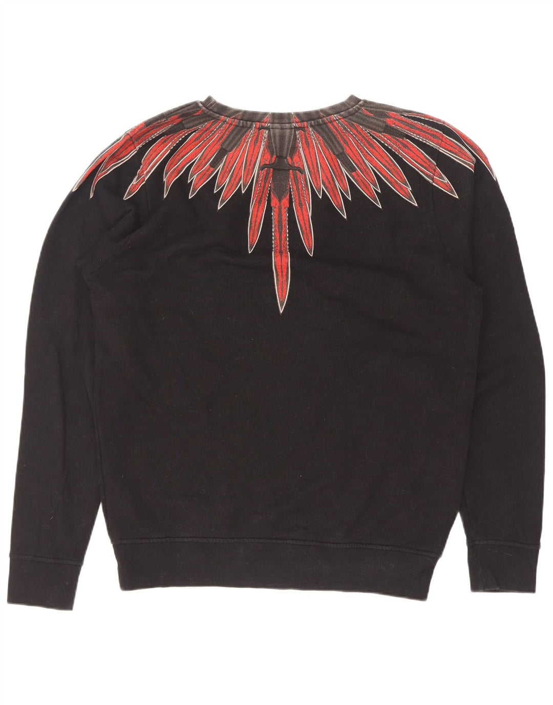 Felpa da uomo con motivo astratto Marcelo Burlon, maglione XS in cotone nero
