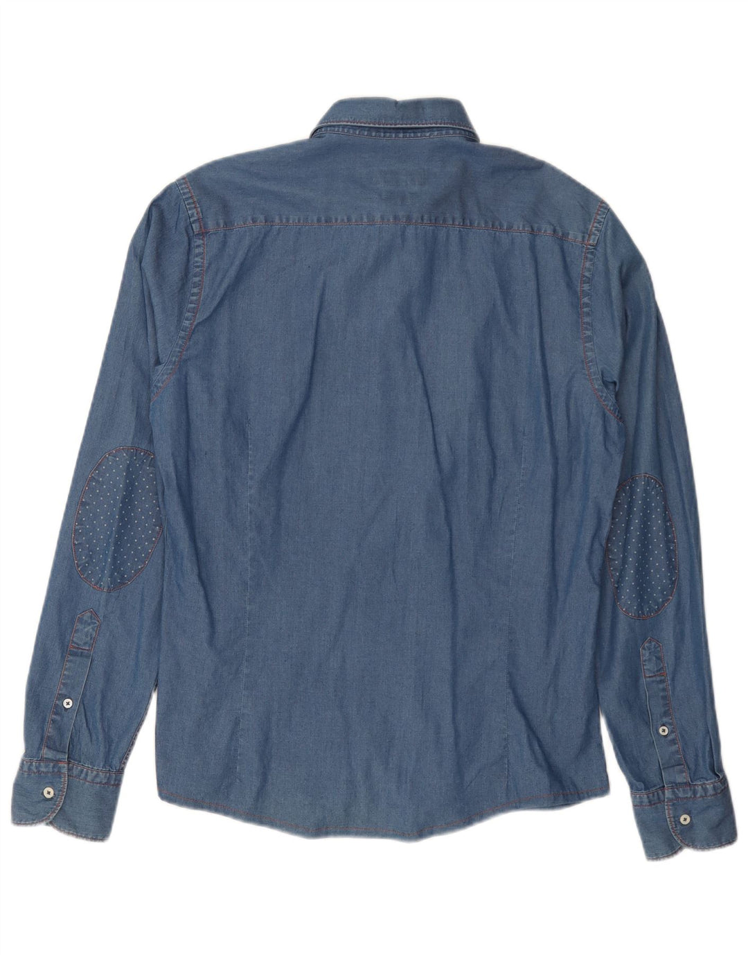 MASSIMO DUTTI Camicia di jeans da uomo Blu medio