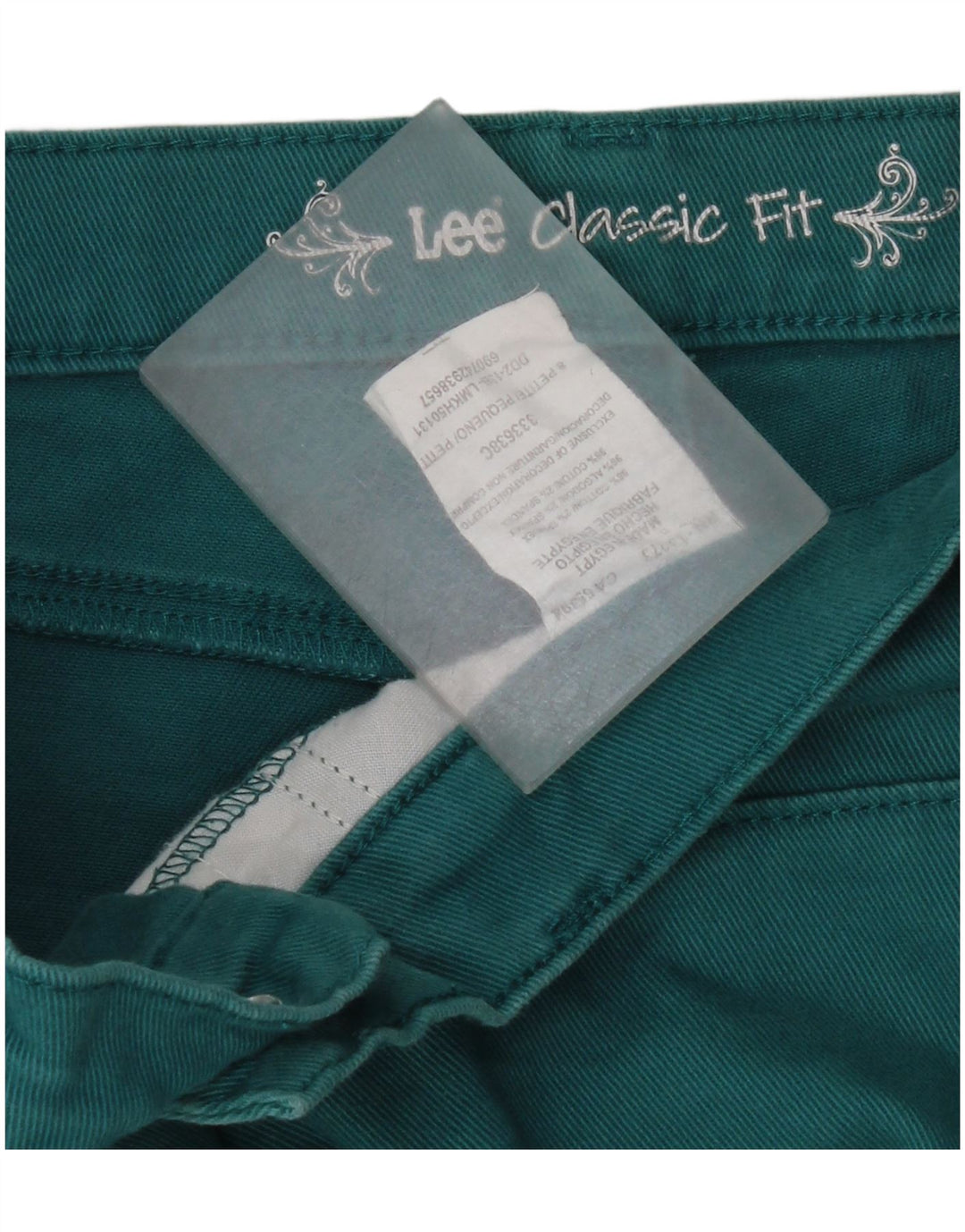 Pantaloncini di jeans Lee da donna vestibilità classica US 8 medi W30 cotone verde