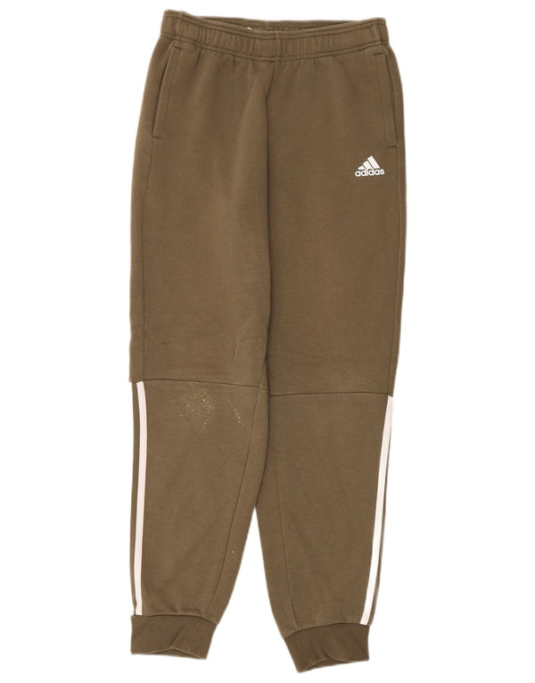 Pantaloni della tuta da ragazzo Adidas Joggers 13-14 anni in cotone kaki
