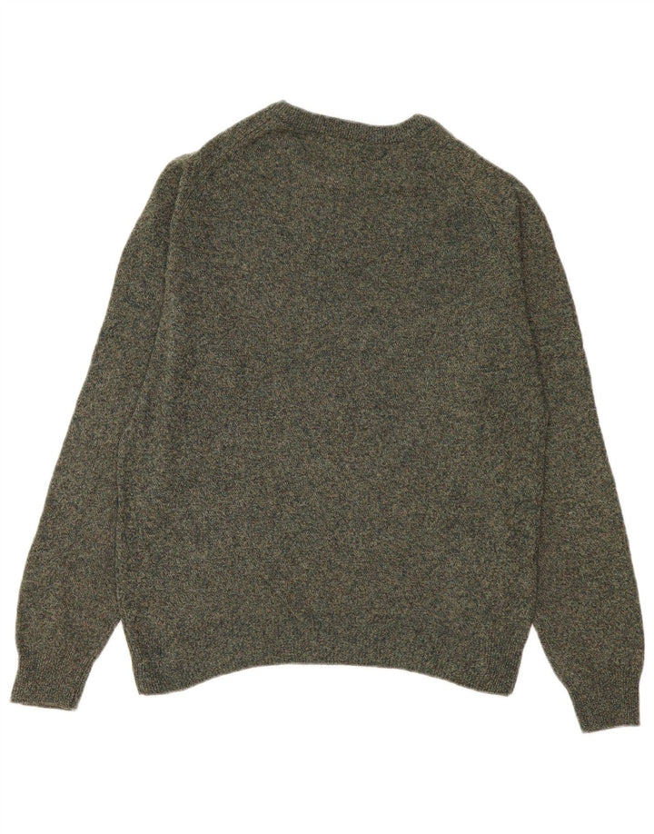 Maglione da uomo Marks & Spencer con scollo a barca verde medio screziato