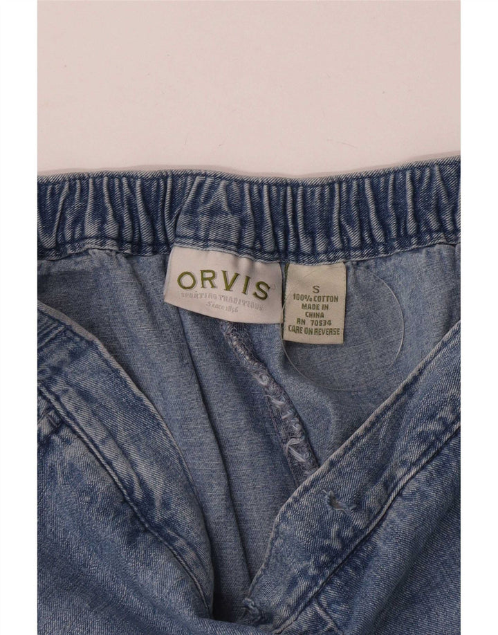 Jeans dritti regolari da donna Orvis piccoli W32 L25 cotone blu
