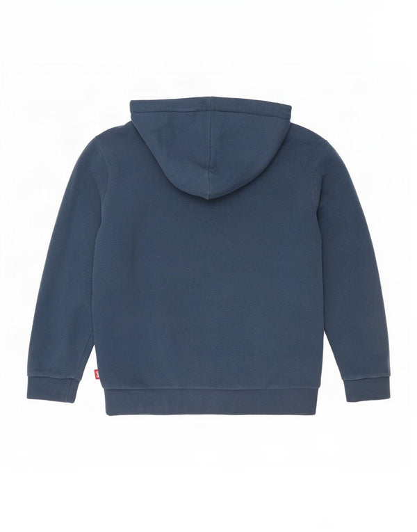 Felpa con cappuccio grafica vintage da uomo Superdry XL in cotone blu navy