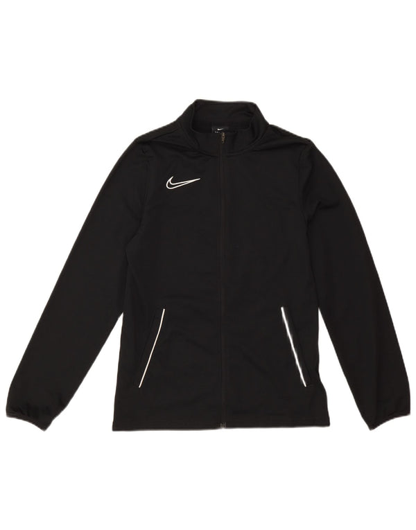 Giacca da tuta Nike da ragazzo, 12-13 anni, grande, nera, in poliestere