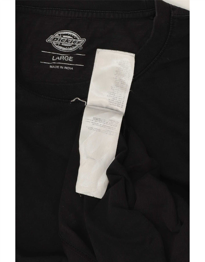 T-shirt da uomo Dickies Top grande in cotone nero