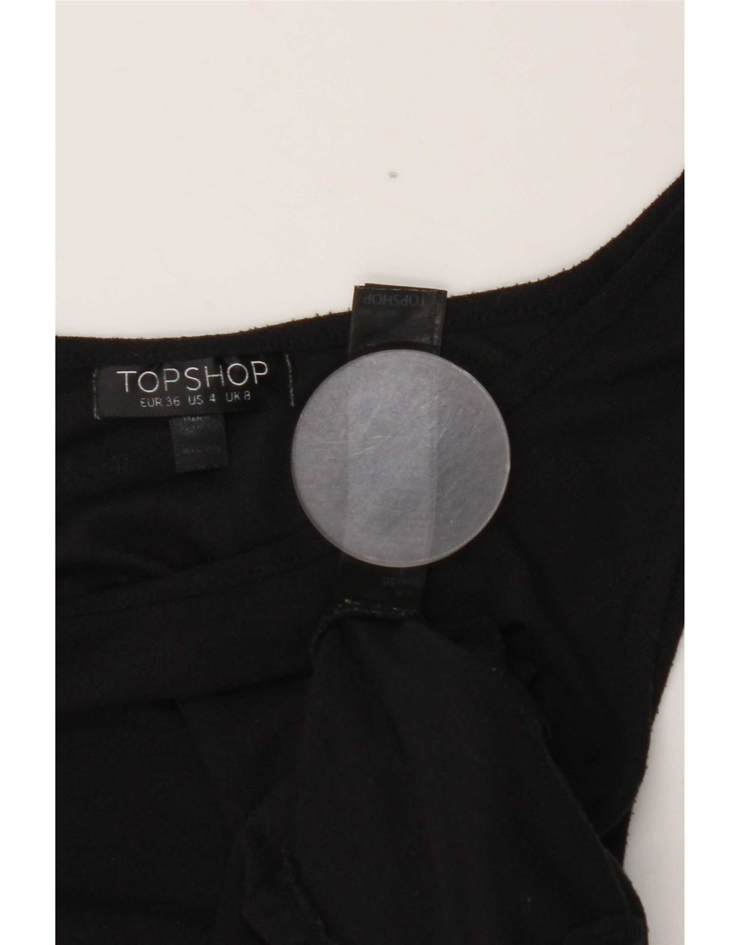 Topshop Canottiera da donna UK 8 Small Poliestere nero
