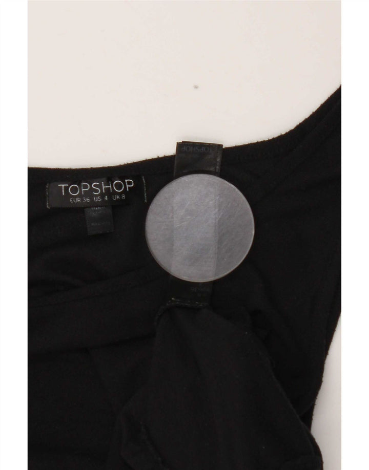 Topshop Canottiera da donna UK 8 Small Poliestere nero