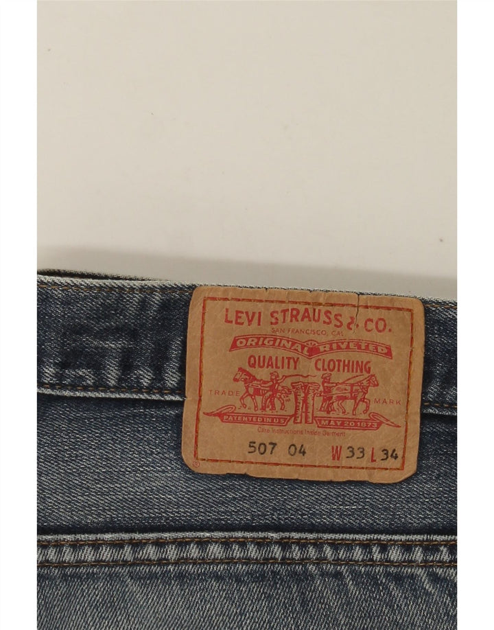 LEVI'S Pantaloncini di jeans 507 da uomo W33 Cotone blu medio