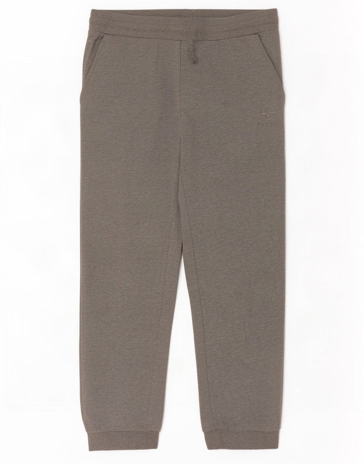 Pantaloni da tuta con grafica da uomo Hummel Joggers in cotone grigio medio