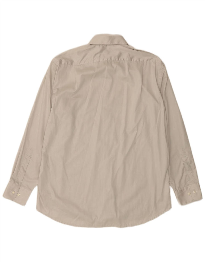 Camicia da uomo HUGO BOSS taglia 43 17 XL gessato bianco sporco