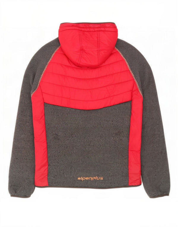 Giacca in pile Sherpa da donna con cappuccio Alpenplus UK 18 XL Colore rosso