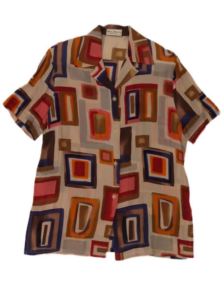 Camicia Donna Mirella Matteini IT 46 Large Multicolore Geometrica