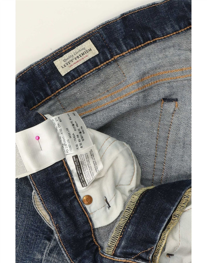 Jeans slim da uomo Levi's W32 L30 cotone blu