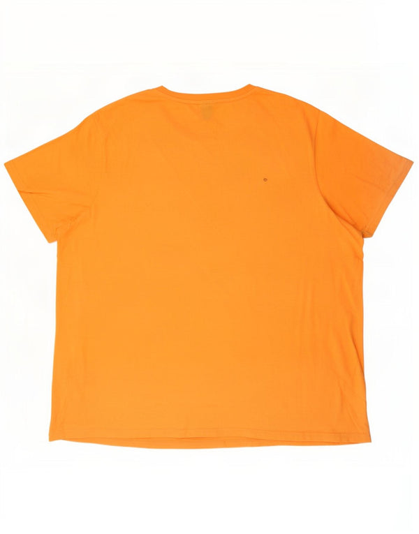 T-shirt grafica da uomo Ellesse Top 2XL in cotone arancione