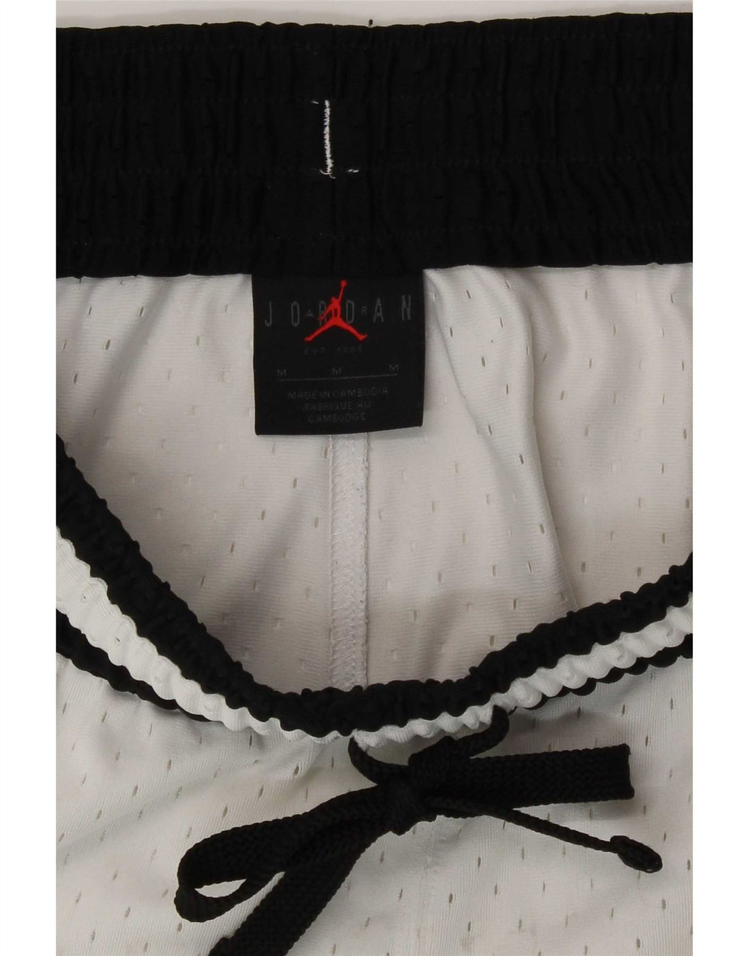 Pantaloncini sportivi Jordan Dri Fit Graphic da uomo, poliestere color block bianco medio