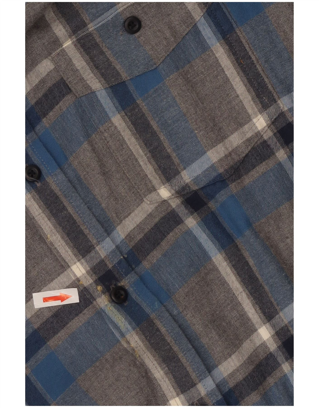 Camicia da uomo in flanella L.L.Bean XL in cotone a quadri grigi