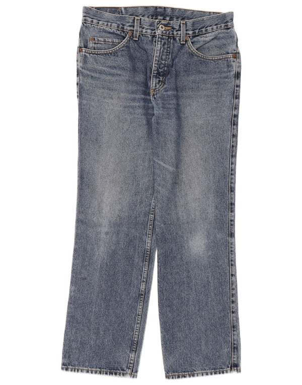 MUSTANG Womens Tramper Straight Jeans W34 L30 Blue Cotton