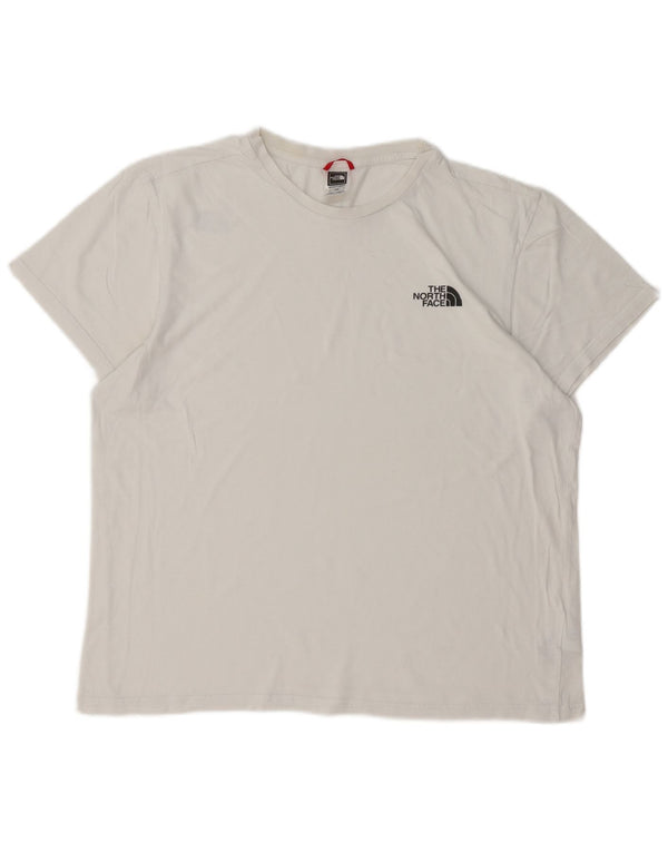 THE NORTH FACE T-shirt da uomo grande in cotone bianco