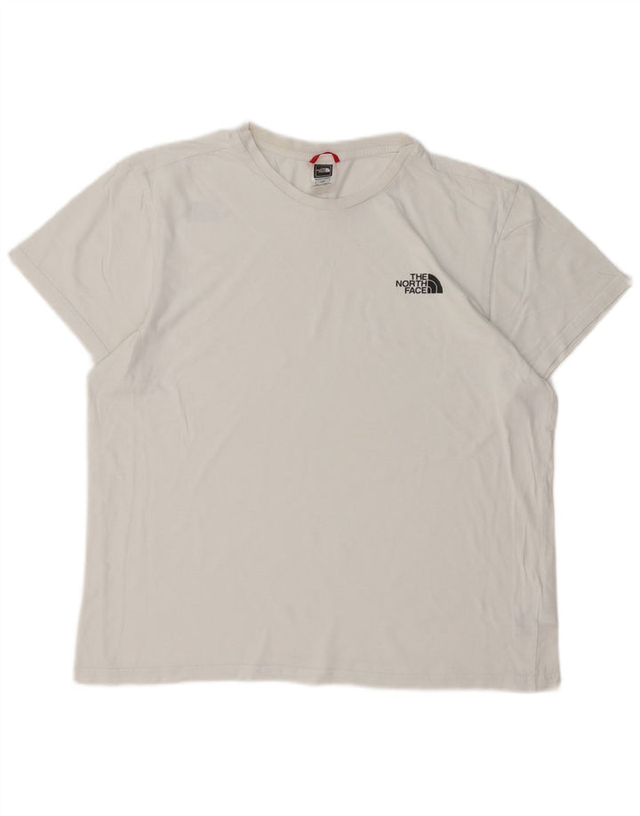 THE NORTH FACE T-shirt da uomo grande in cotone bianco