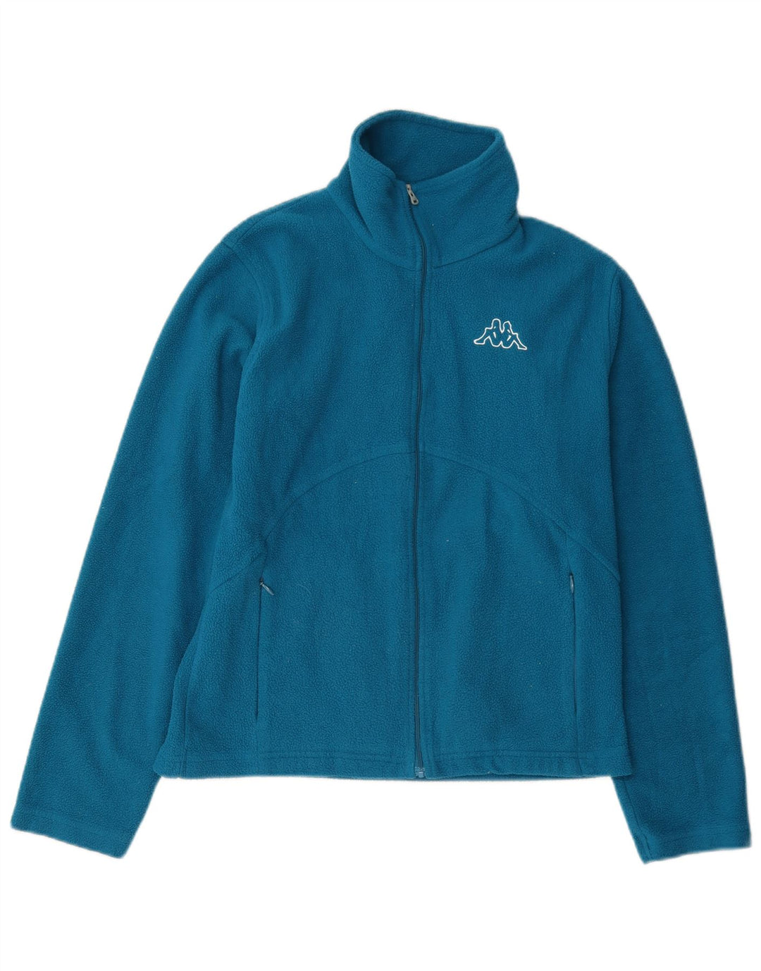 Giacca in pile da donna Kappa UK 10 Small Blu Poliestere