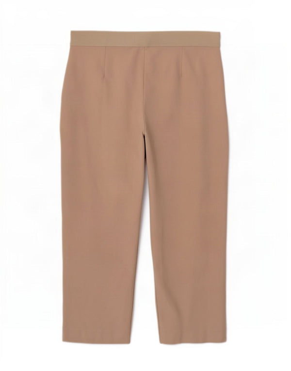 Pantaloni Capri da donna Marks & Spencer UK 14 Large W34 L21 Cotone beige