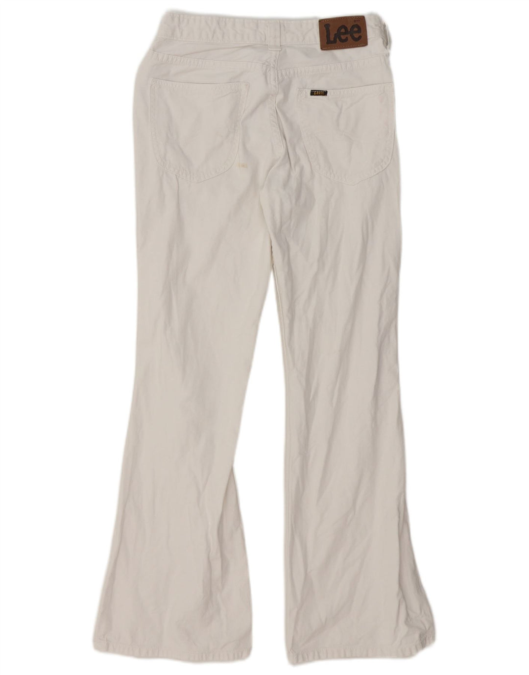 Jeans svasati da donna Lee US 12 Large W31 L29 Cotone bianco