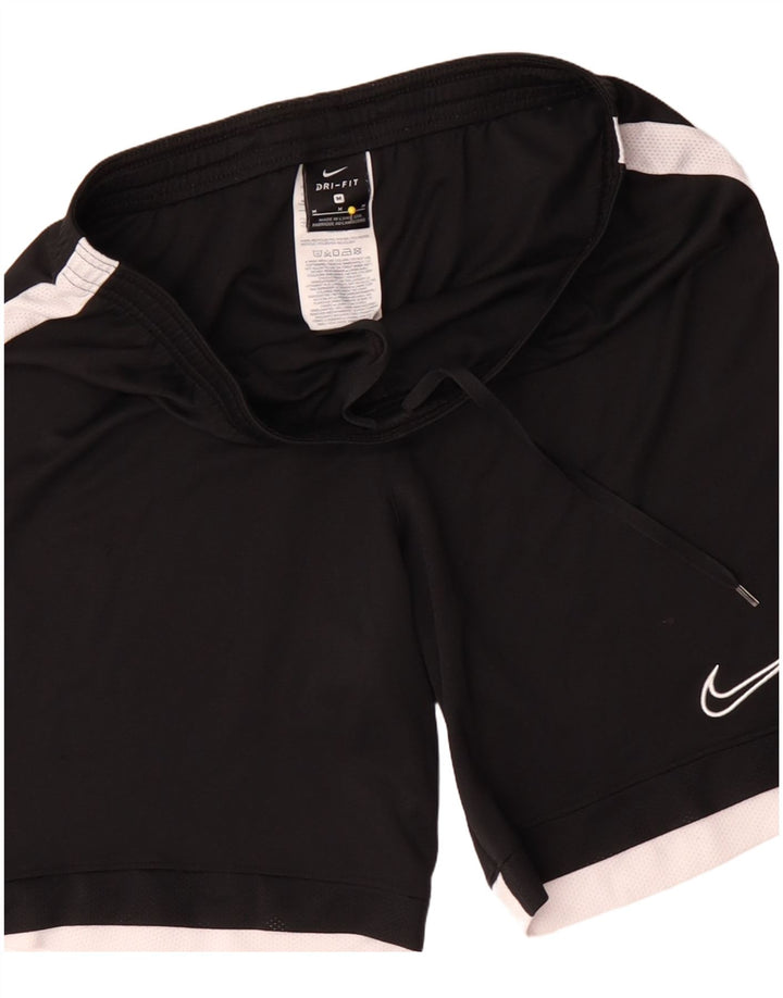 Pantaloncini sportivi Nike da donna Dri Fit UK 14 poliestere color block medio nero