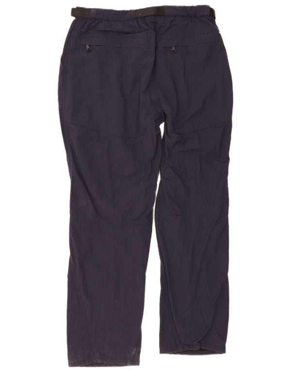 Pantaloni dritti da uomo Rohan giacca a vento XL W38 L32 poliestere blu navy