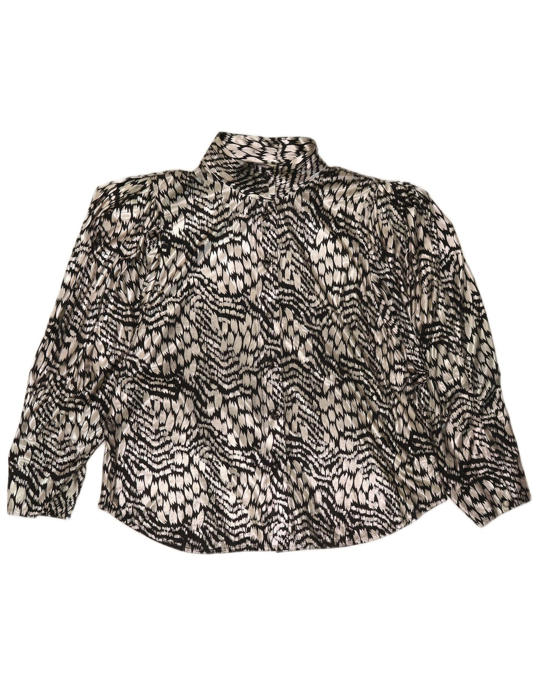 Camicetta da donna Yessica EU 44 XL Argento Poliestere con stampa animalier