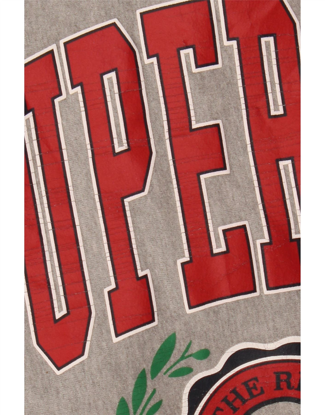 Felpa con grafica da donna SUPERDRY UK 8 Small Grey Colourblock