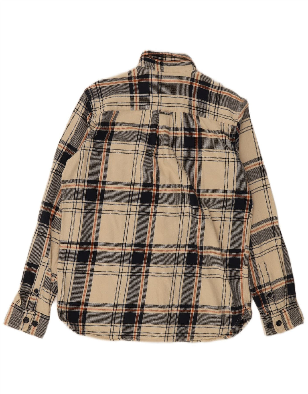 Camicia da uomo in flanella vestibilità regolare Jack & Jones in cotone a quadri beige piccolo