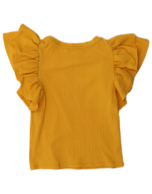 Camicetta Donna Zara Top UK 10 Piccola Gialla