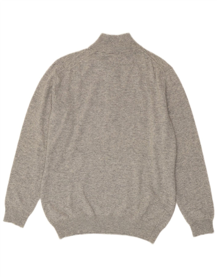 MARLBORO CLASSICS Maglione da uomo con collo con zip 2XL Lana grigia