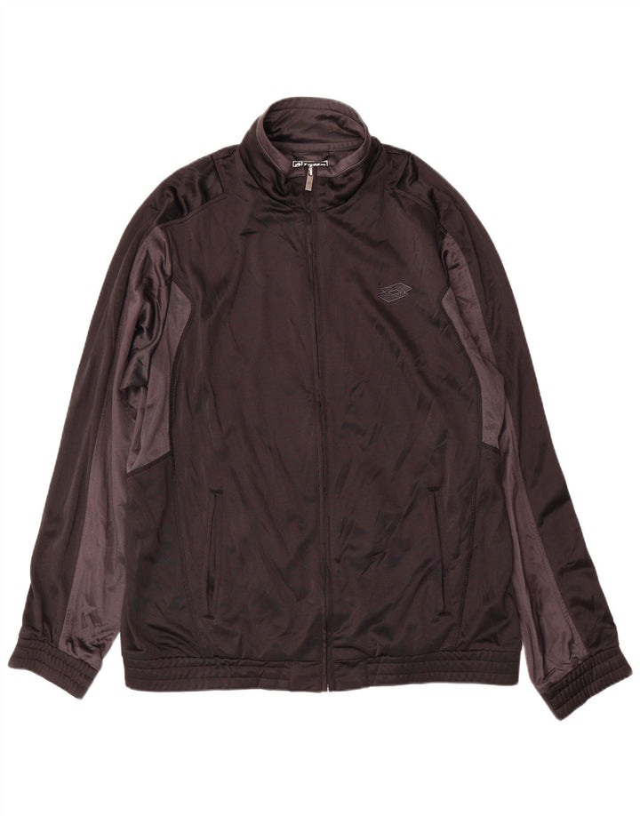 Giacca da tuta da uomo LOTTO 2XL Poliestere color block nero