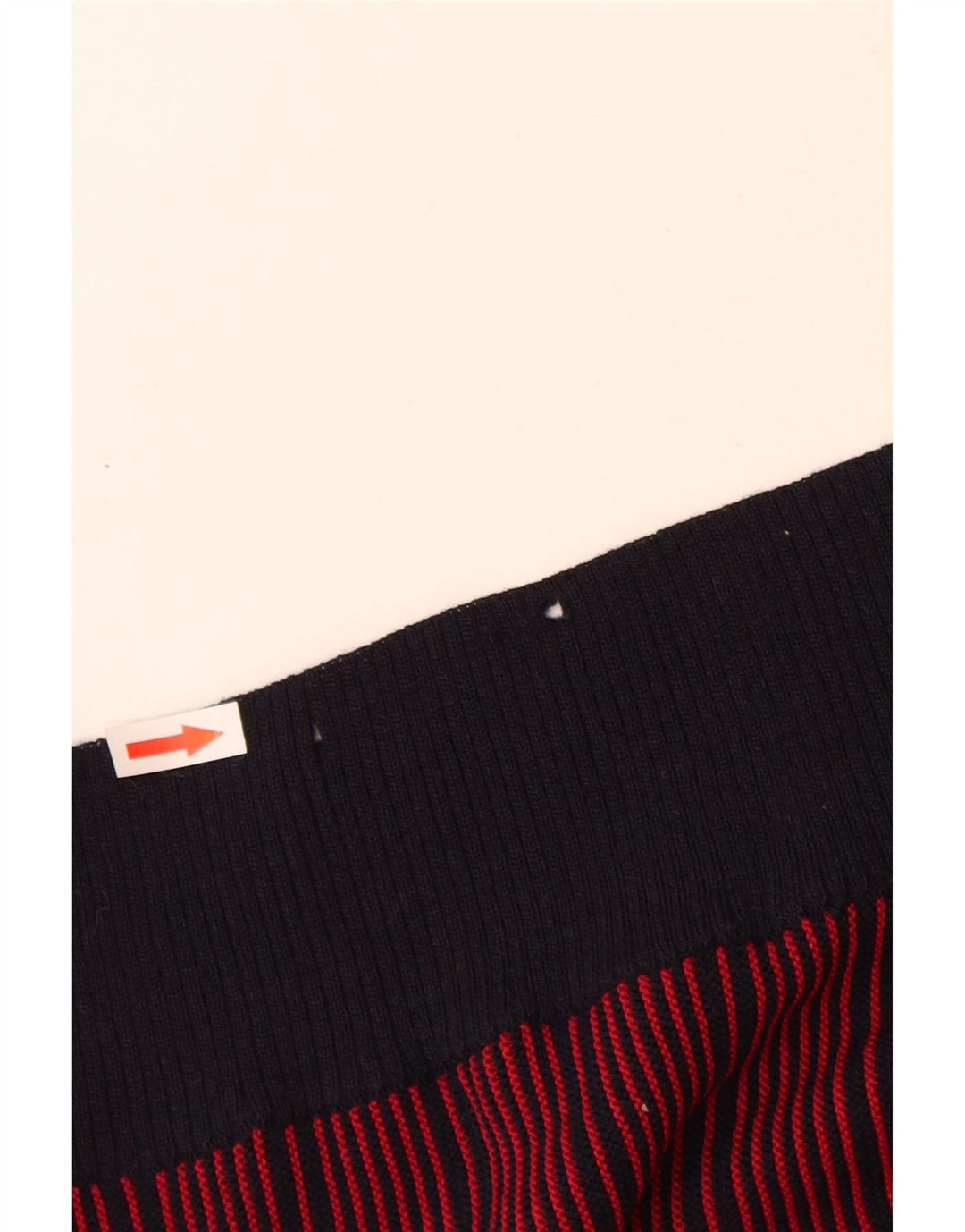 Maglione vintage da uomo con scollo a V IT 52 a righe rosse grandi