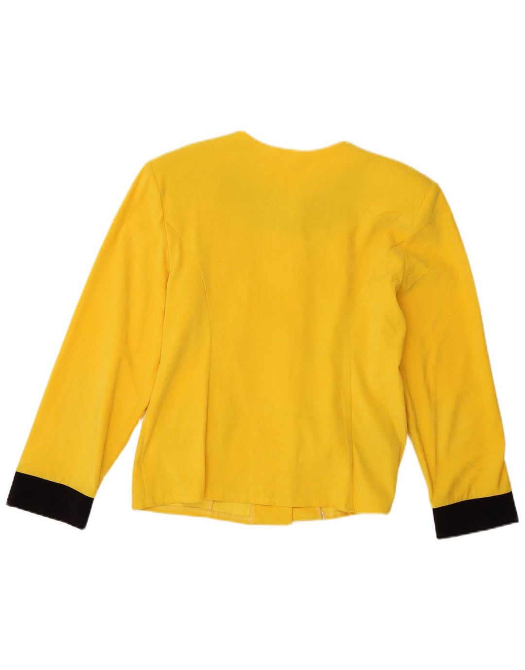 Carlo Comberti Giacca Blazer da Donna a 5 Bottoni UK 14 Large Giallo Colorblock