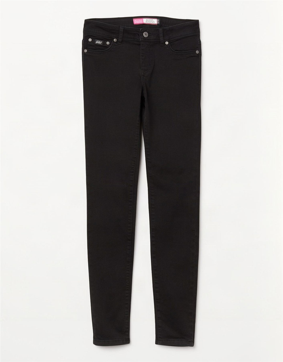 Jeans Jeggings Donna Alexia Superdry W28 L32 Cotone Nero